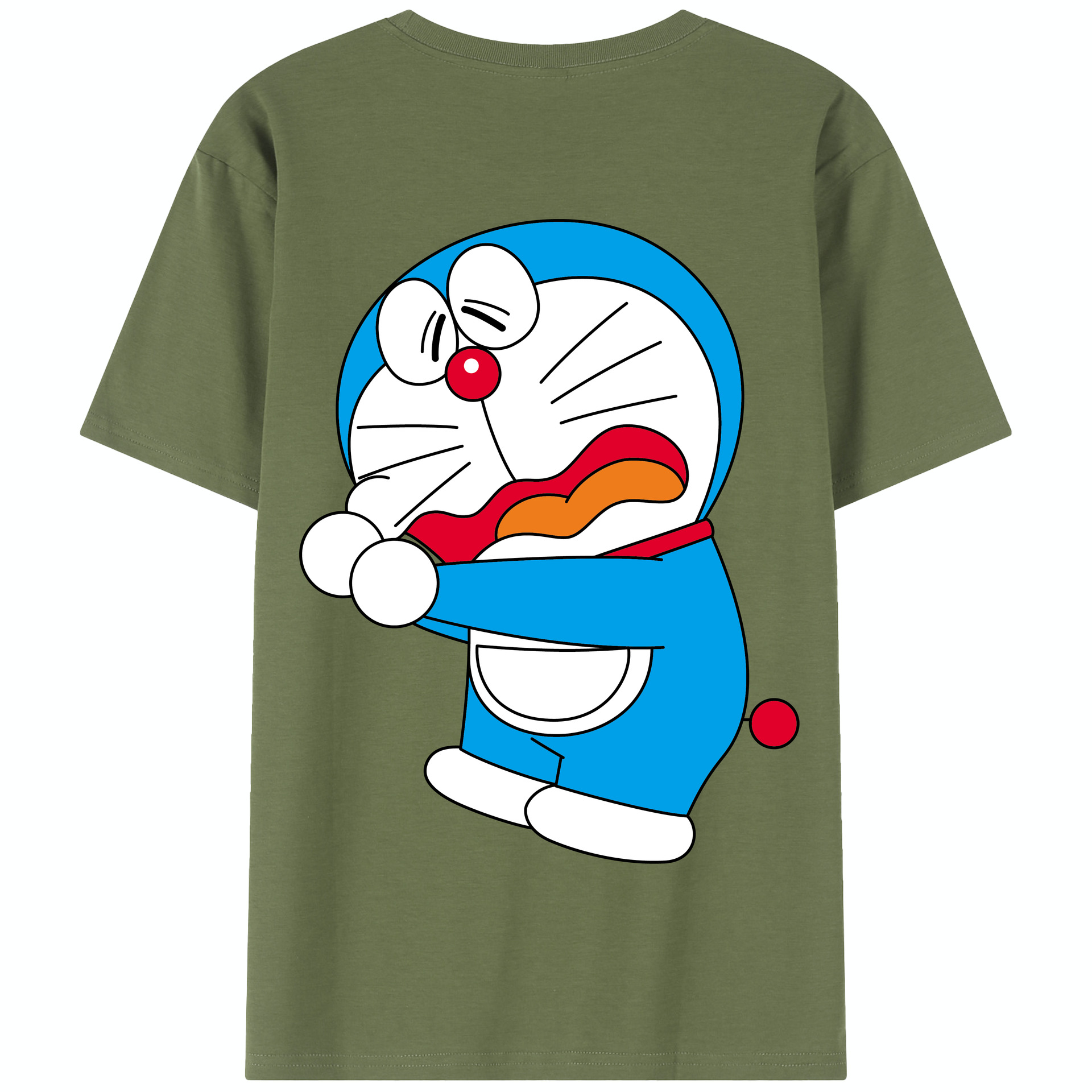 （画像用） ドラえもん Doraemon 綿100％半袖Tシャツ（背面プリント）